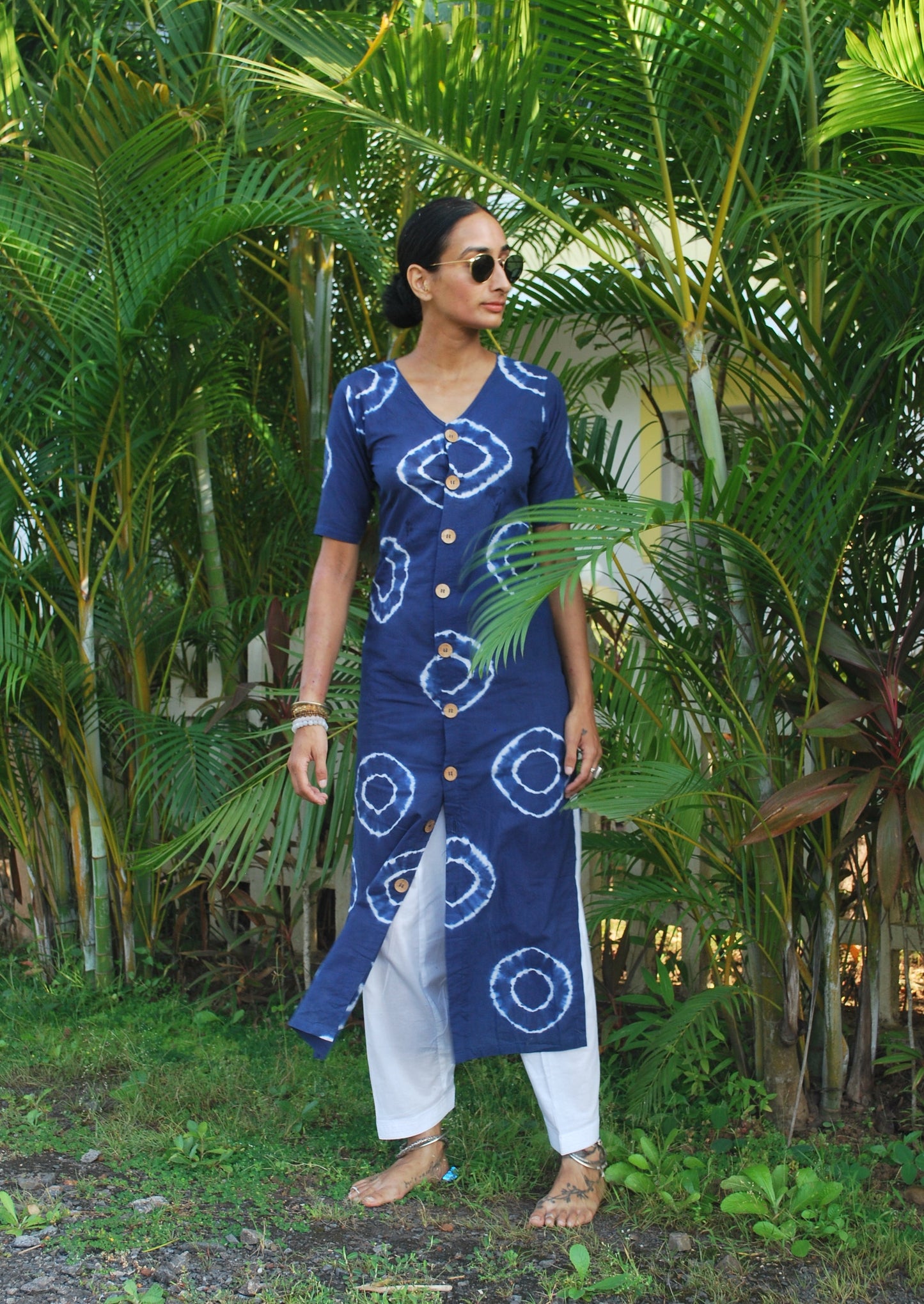 'purnima' tie & dye kameez