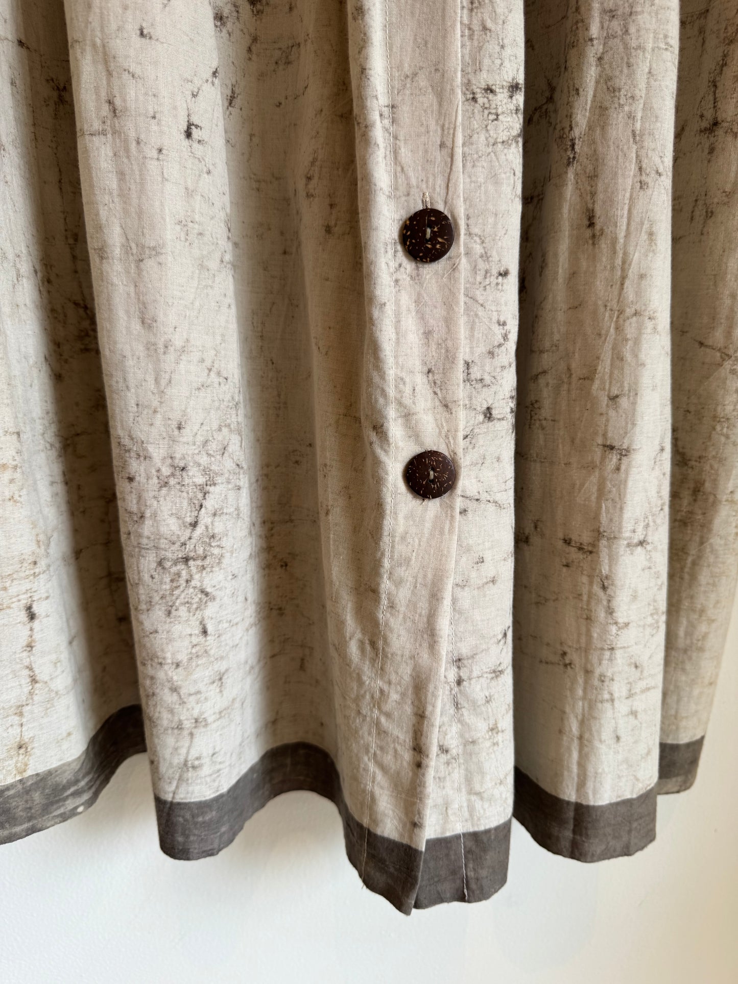 'nutmeg II' splatter-dye isha skirt