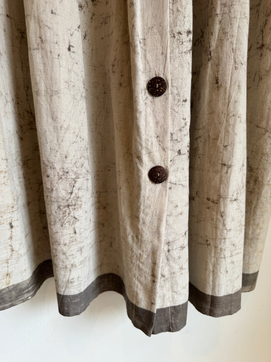 'nutmeg II' splatter-dye isha skirt