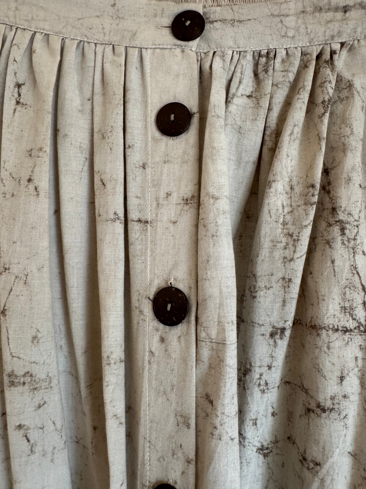 'nutmeg II' splatter-dye isha skirt