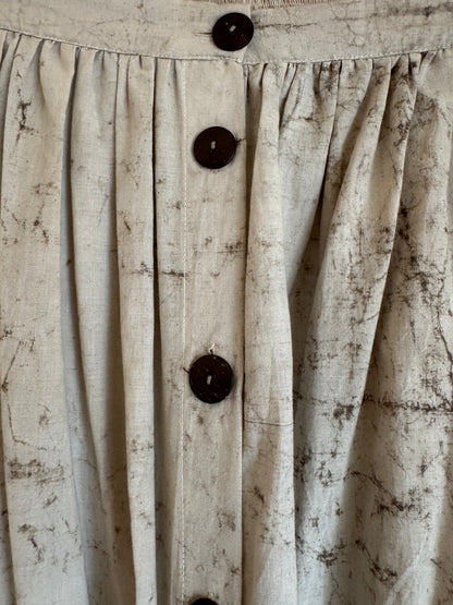 'nutmeg II' splatter-dye isha skirt