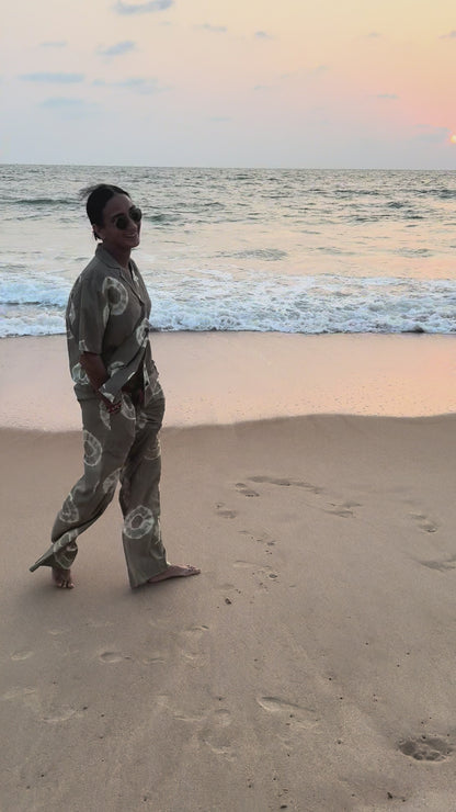'sun & sand' cuban-collar shirt